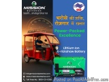 High-Performance Lithium-ion Batteries for E-Rickshaws | Mission Batteries