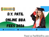 D.y. patil online BBA Fees 2026