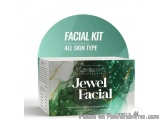 The image is of a product packaging box for a facial kit called "Jewel Facial Kit". The box is rectangular in shape and has a...