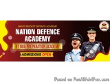 The image is an advertisement for the India's biggest defence academy, Nation Defence Academy. The background of the image is...