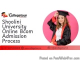Shoolini University Online Bcom Admission Process