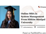 Online MBA in System Management From Sikkim Manipal University