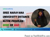 Sree Narayana University Distance M.Com program-good or bad