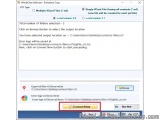 The image is a screenshot of the WholeClear Software Evaluation Copy window. It shows the output of multiple VCard files in t...