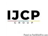 The image is a logo for a company called IJCP Group. The logo is written in black capital letters on a white background. The...