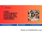 Jain University Online Ma Eligibility Criteria