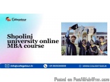 Shoolini University Online Mba Course