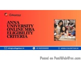Anna University Online Mba Eligibility Criteria