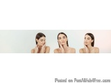 The image is a collage of three photographs of a young woman with different facial expressions. The photographs are arranged...
