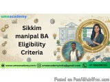 Sikkim Manipal Ba Eligibility Criteria