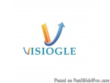 The image is a logo for a company called Visiogle. The logo consists of the word "Visiogle" written in a modern, sans-serif f...