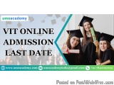 VIT online admission last date
