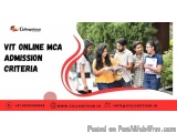 Vit Online Mca Admission Criteria