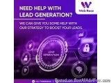 The image is an advertisement for a website called Web Rocz. It has a purple background with a circular graphic in the center...