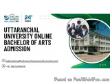 Uttaranchal University Online Bachelor Of Arts Admission