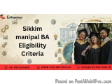 Sikkim Manipal BA Eligibility Criteria