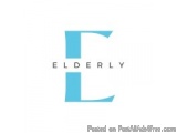 The image is a logo for a company called "Elderly". The logo is a combination of the letter "E" and "L" in a modern, sans-ser...