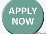 The image is a circular button with a light green background. In the center of the button, there is white text that reads "AP...