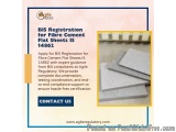 Professional BIS Registration for Fibre Cement Flat Sheets IS 14862