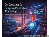 Can Companies Do Background Verification After Joining
