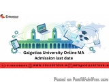 Galgotias University Online Ma Admission Last Date
