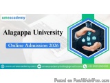 Alagappa university online admission 2026