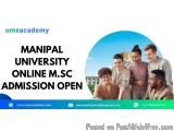 Manipal University Online M.sc Admission Open