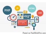 The image is an illustration that represents the concept of PHP, HTML, CSS, and JavaScript. It is divided into three circles,...
