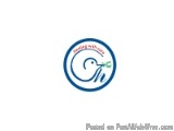 The image is a circular logo with a white background. In the center of the logo, there is a stylized letter "G" in a cursive...