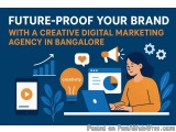 The image is an illustration that represents the concept of future-proofing a creative digital marketing agency in Bangalore....