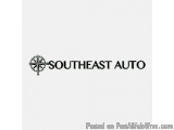 The image is a logo for Southeast Auto. It is a black and white logo with the word "Southeast Auto" written in a bold, sans-s...
