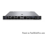 The image shows a Dell PowerEdge R740 server. It is a rack-mounted server with a black exterior and silver accents. The front...