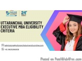 Uttaranchal University Executive Mba Eligibility Criteria