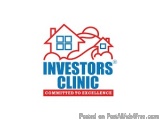 The image is a logo for Investors Clinic, a company that is committed to excellence. The logo is rectangular in shape and has...