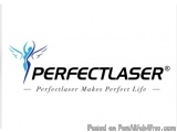 The image is a logo for a company called PerfectLaser. The logo is a stylized letter "P" with the word "PerfectLaser" written...