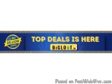 The image is a banner or advertisement for a company called Big Billion Days. The banner has a blue background with a gold bo...