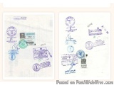 The image shows two envelopes, one on the left and the other on the right. Both envelopes have a white background and are dec...
