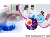 The image is an advertisement for Tamara, a medical device used to treat cancer. The image is divided into three sections. Th...