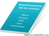 Ready-to-Use ISO 9001 Documents by Certification Consultancy