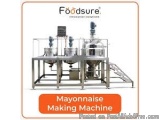 The image shows a Mayonnaise Making Machine, which is a type of food processing equipment used in the food industry. It is ma...