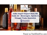 India Import Export Data Hs Code 22 – Beverages, Spirits & Vinega...