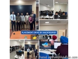 The image is a collage of six photos of a group of people in a classroom. The photos are arranged in a grid-like pattern, wit...
