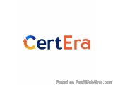 The image is a logo for a company called CertEra. The logo is written in a modern, sans-serif font and is in three colors - b...