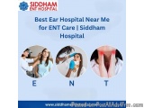 The image is an advertisement for Siddham Ent Hospital, a dental clinic located near Me for ENT Care in Siddham Hospital. The...