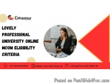 Lovely Professional University Online Mcom Eligibility Criteria