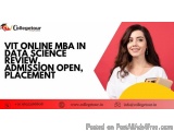 Vit Online Mba In Data Science Review, Admission Open, Placement