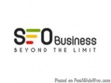The image is a logo for SEO (Search Engine Optimization) Business Beyond the Limit. The logo is written in black text on a wh...