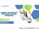 Jammu University Distance M.Com Program
