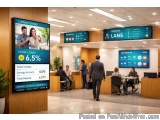 Smart Digital Signage Solutions for Banks in India Delhi Streampurple