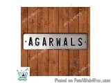 Stylish Company Name Board Durable Steel Finish
